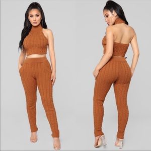 RUST KNIT TWO PIECE SET!!!